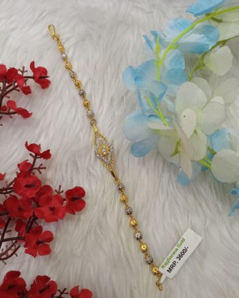 Antique Finish Gold Kada for Women