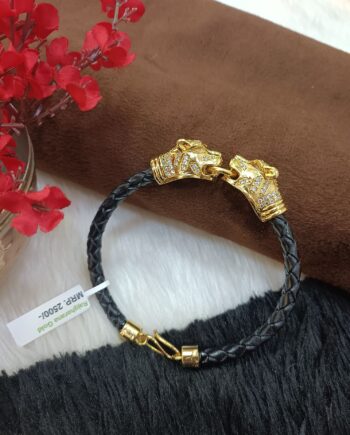 24 Carat Gold Plated 1 Gram Mens Bracelet