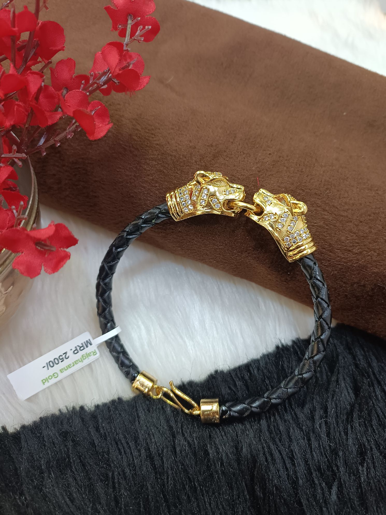 24 Carat Gold Plated 1 Gram Mens Bracelet