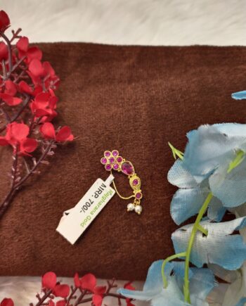 Royal 1 Gram 24K Gold Nath for Weddings and Celebrations