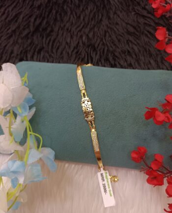 Lightweight 24 Carat Gold Plated Bracelet – Ethnic Charm