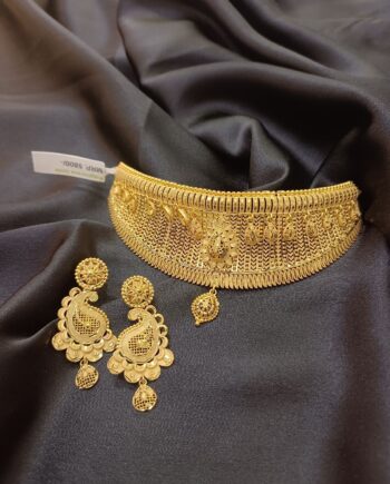 24 ct gold plated 1 gram necklace and chokar