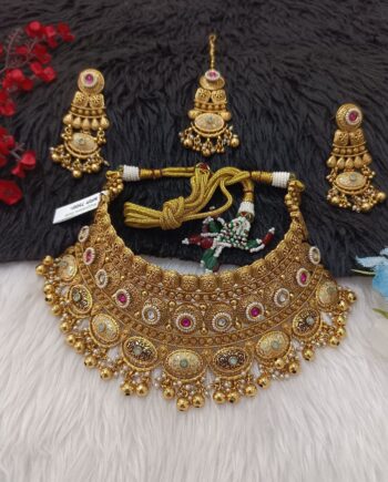 24 Carat 1 Gram Gold Plated Chokar