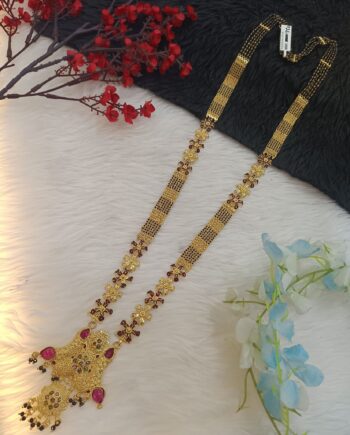 Contemporary Style Mangalsutra in 24K Gold Plating
