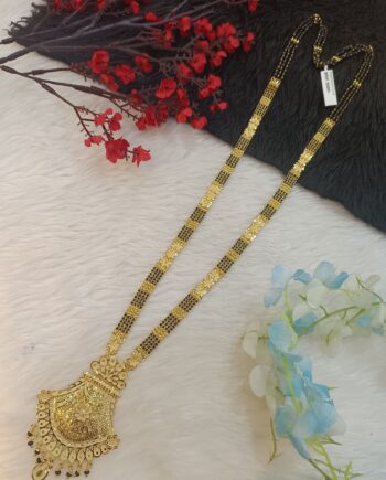 24 carot gold plated 1, 2 & 3 gram long mangalsutra